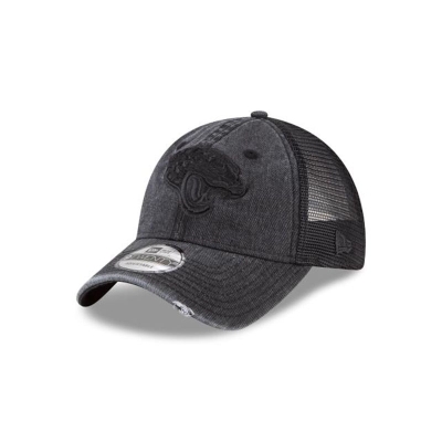 Jacksonville Jaguars Gorra | New Era NFL Tonal Washed Trucker 9twenty Adjustable Cap Mexico - Negros
